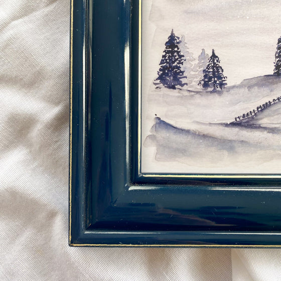 "All Is Calm" Blue Frame