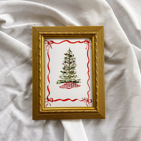 "Packages & Bows" Gold Frame