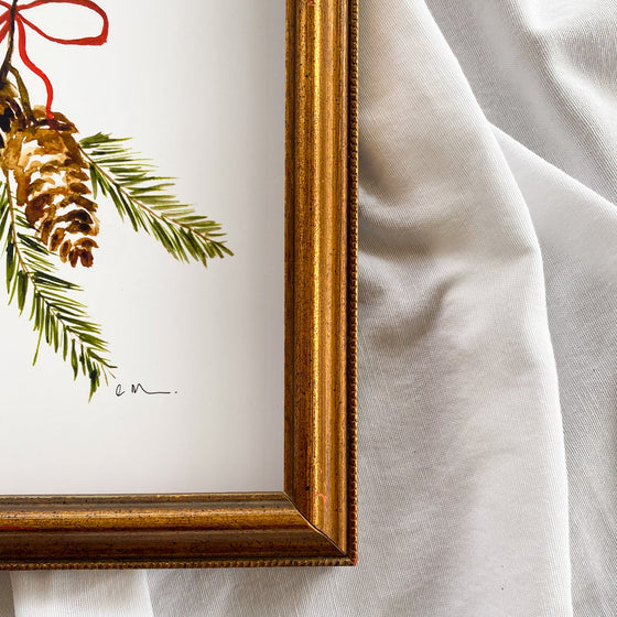 "Deck the Halls" Wood Frame
