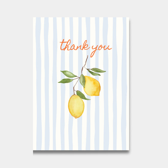 Lemon Thank You Cards