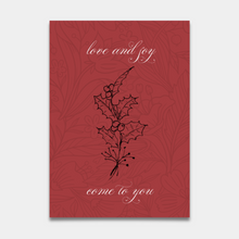  Love and Joy Holiday Card