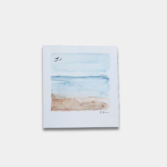 "Mornings at the Beach Polaroid" Original
