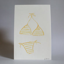  "Yellow Bikini" Original Drawing